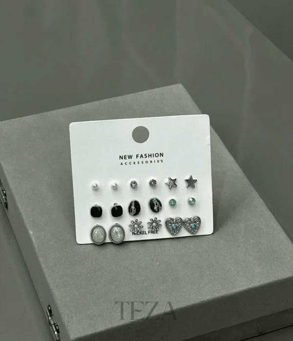 Dazzle Mix Studs & Earrings Combo Dazzle Mix Studs & Earrings Combo