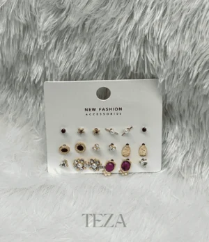 Dazzle Mix Studs & Earrings Combo for girls Dazzle Mix Studs & Earrings Combo for girls