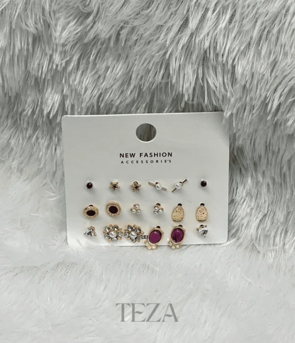 Dazzle Mix Studs & Earrings Combo for girls Dazzle Mix Studs & Earrings Combo for girls