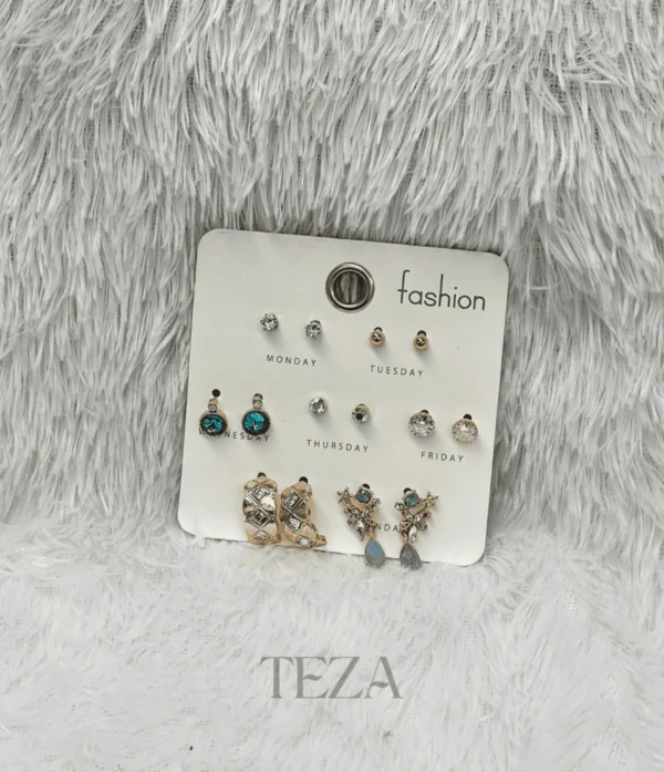 Minimal Korean Earrings combo Women Minimal Korean Earrings combo Women
