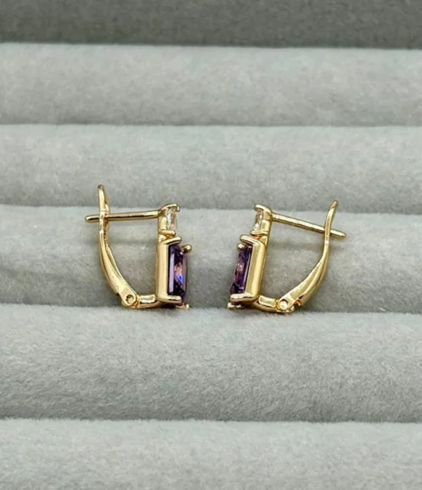 Purple Stud Earrings for womens Purple Stud Earrings for womens