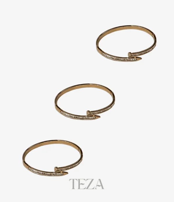 Stainless Steel Nail Bracelet for Women