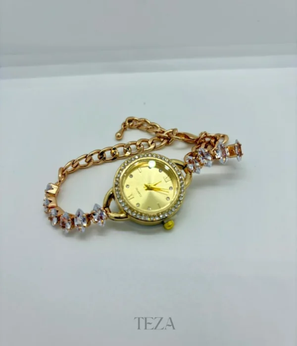 Women Gold Dial Analog Watch