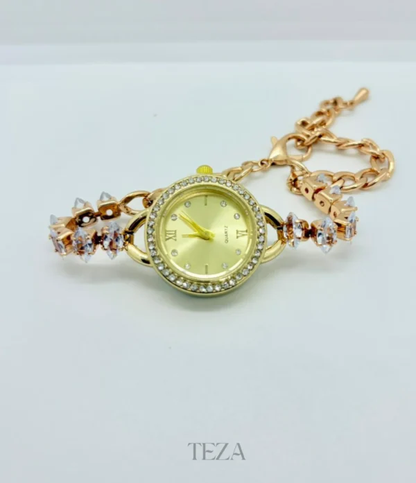 Women Gold Dial Analog Watch