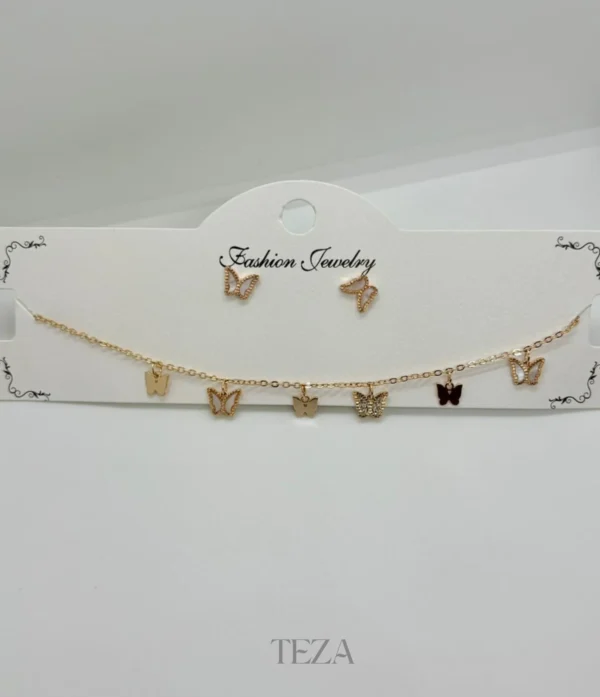 Butterfly Choker Necklace for Women | Elegant Gold-Plated Fashion Jewelry