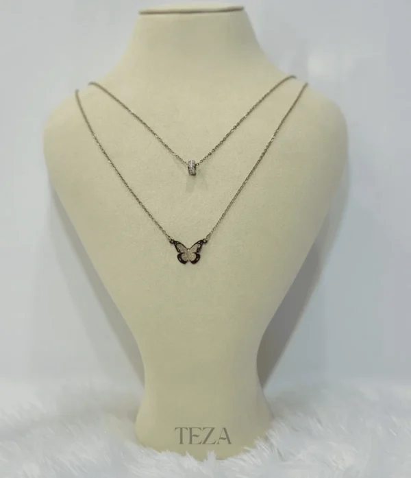 Butterfly & Crystal Pendant Necklace for womens Butterfly & Crystal Pendant Necklace for womens