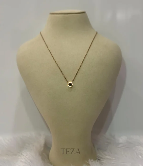 Crystal Pendant Necklace Stainless Steel Crystal Pendant Necklace – Minimalist Chain Jewelry for Women