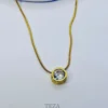 Crystal Pendant Necklace – Stainless Steel Jewelry for Women