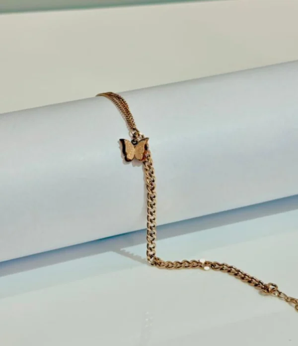 Delicate Butterfly Chain Bracelet