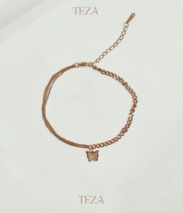 Delicate Butterfly Chain Bracelet