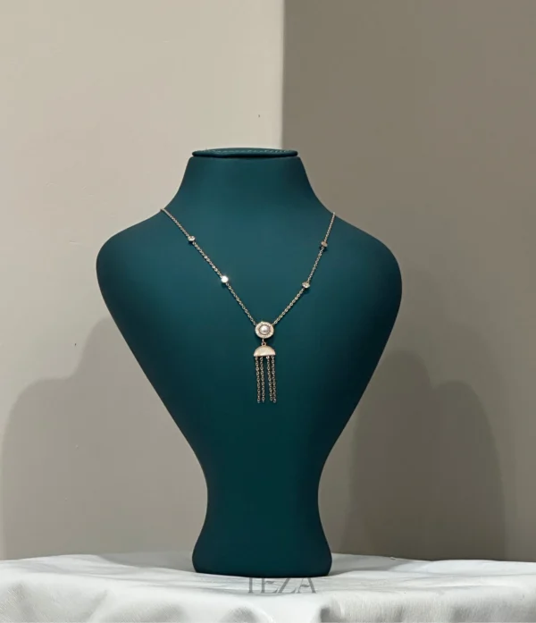 Evil Eye Pendant Necklace – Stainless Steel Dainty Charm Chain Evil Eye Pendant Necklace – Stainless Steel Dainty Charm Chain