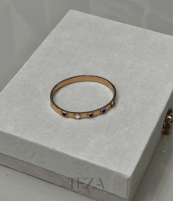 Gold Plated Multi-Color Gemstone Bangles