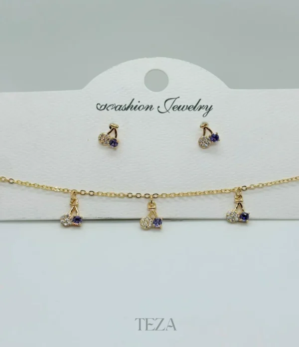 Lavender Stone Choker Necklace – Women’s Luxury Jewelry Lavender Stone Choker Necklace – Women’s Luxury Jewelry