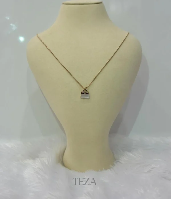 Lock Pendant Necklace for womens Stainless Steel Lock Pendant Necklace – Trendy Gold Chain