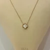 Rose Gold Clover Charm Necklace for girls Rose Gold Clover Charm Necklace for girls