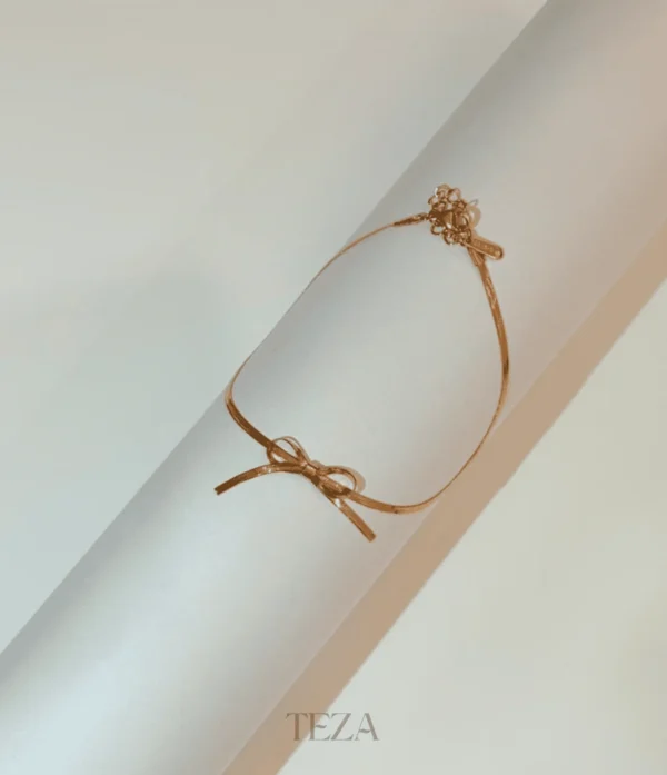 Stainless Steel Bow Bracelet – Dainty Adjustable Chain for women Stainless Steel Bow Bracelet – Dainty Adjustable Chain