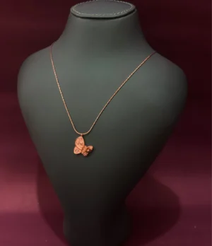 Stainless Steel Butterfly Pendant Necklace – Gold Chain Jewelry for Women Stainless Steel Butterfly Pendant Necklace – Gold Chain Jewelry for Women