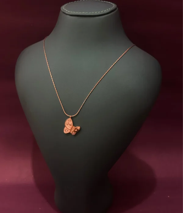 Stainless Steel Butterfly Pendant Necklace – Gold Chain Jewelry for Women Stainless Steel Butterfly Pendant Necklace – Gold Chain Jewelry for Women