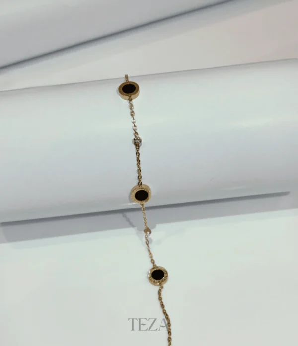 Stainless Steel Circle Charm Bracelet for women