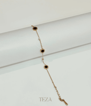 Stainless Steel Circle Charm Bracelet – Elegant Crystal Chain Stainless Steel Circle Charm Bracelet – Elegant Crystal Chain