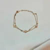Stainless Steel Clover Bracelet – Dainty Gold Chain Jewelry for women