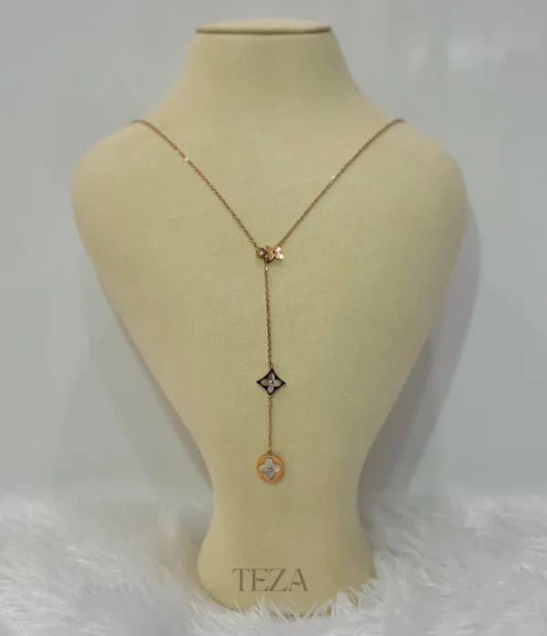 Stainless Steel Clover Charm Necklace for women Stainless Steel Clover Charm Necklace