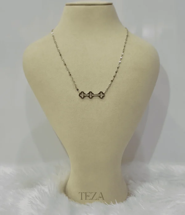 Stainless Steel Clover Pendant Necklace for women Stainless Steel Clover Pendant Necklace – Dainty Gold Chain