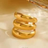 Dazzlyjewels Chunky Thick Rounds Rings For Girls & Womens Dazzlyjewels Chunky Thick Rounds Rings For Girls & Womens