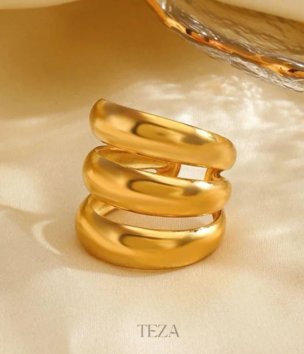 Dazzlyjewels Chunky Thick Rounds Rings For Girls & Womens Dazzlyjewels Chunky Thick Rounds Rings For Girls & Womens