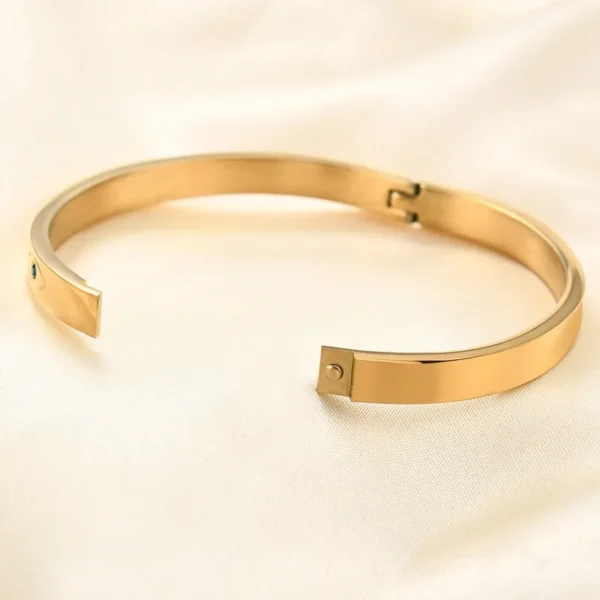Devil-s-Eye-Solid-Color-Stainless-Steel-Plating-18k-Gold-Plated-Bangle