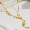 Butterfly Pendant Necklace 18K Gold Plated – Waterproof Fashion Jewelry for Women Butterfly Pendant Necklace 18K Gold Plated – Waterproof Fashion Jewelry for Women