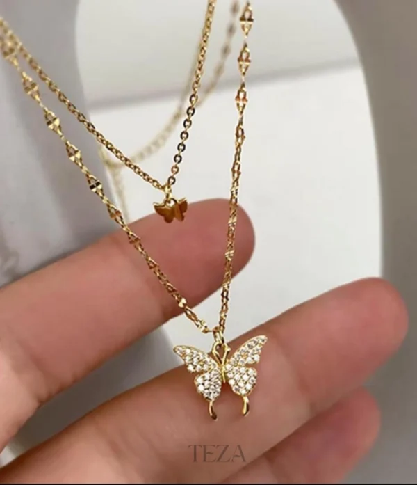 Butterfly Stylish Way Pendant Necklace for Girls & Women