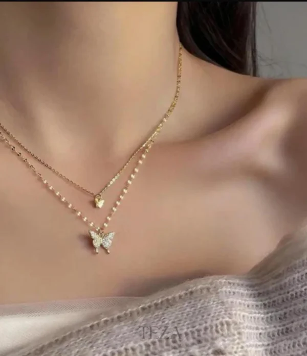 Butterfly Stylish Way Pendant Necklace for Girls & WomenS