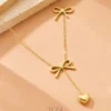 Cute Bow Lariat Necklace for women Cute Bow Lariat Necklace for women