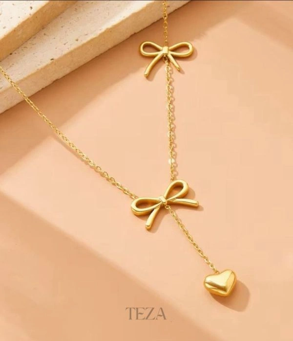 Cute Bow Lariat Necklace for women Cute Bow Lariat Necklace for women