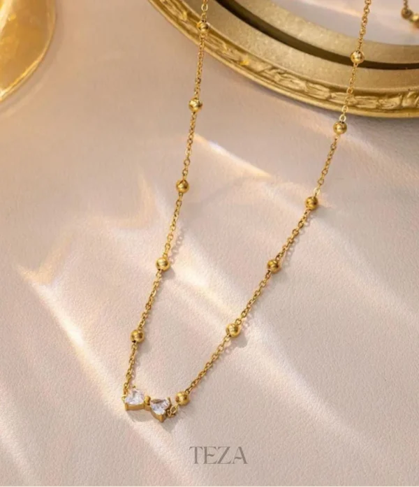 Diamond Bow Chain for Women – Gold Plated & Anti-Tarnish (Just ₹199) Diamond Bow Chain for Women – Gold Plated & Anti-Tarnish (Just ₹199)