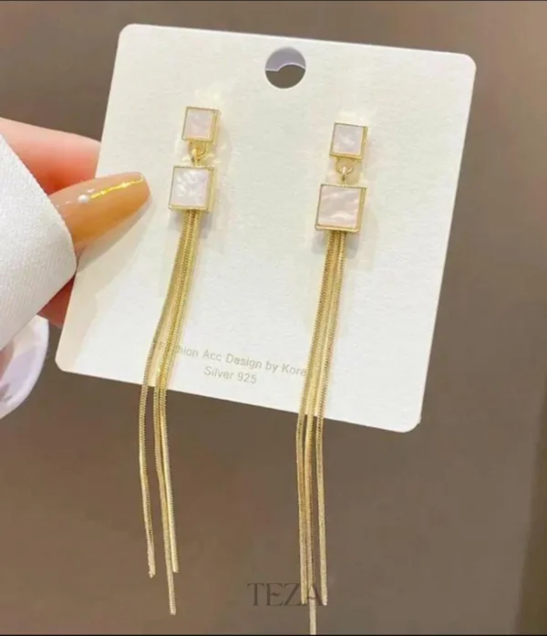 FashionAmora Korean Earrings Tassel Dangler for Women FashionAmora Korean Earrings Tassel Dangler for Women