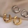 Premium Quality 18K Gold Plated Irregular Circle Earrings Hoop Bali Pack – Modern Women’s Fashion Jewelry Premium Quality 18K Gold Plated Irregular Circle Earrings Hoop Bali Pack – Modern Women’s Fashion Jewelry