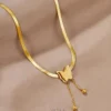 Stainless Steel Butterfly Pendant – Trendy Butterfly Necklace for Women Stainless Steel Butterfly Pendant – Trendy Butterfly Necklace for Women