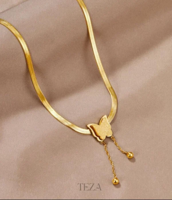 Stainless Steel Butterfly Pendant – Trendy Butterfly Necklace for Women Stainless Steel Butterfly Pendant – Trendy Butterfly Necklace for Women