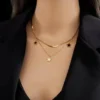 Stainless Steel Multilayer Chain Star Charm Necklace for Women – Gold-Plated Jewelry Stainless Steel Multilayer Chain Star Charm Necklace for Women – Gold-Plated Jewelry