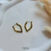 Gold-plated-teardrop-hoop-earrings-for-women